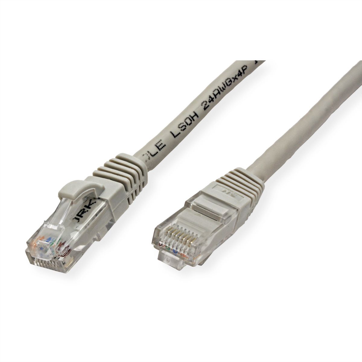 Cordon VALUE Cat.6 (Classe E) UTP LSOH, gris, 1 m