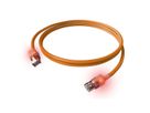 Cordon EasyLan DualBoot® LED Cat.6A (Classe EA) S/FTP, LSOH, orange, 1 m