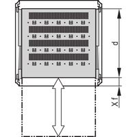 Étagère universelle télescopique SCHROFF pour Varistar, Novastar, Eurorack, 70 kg, RAL 7035, 800W 600D