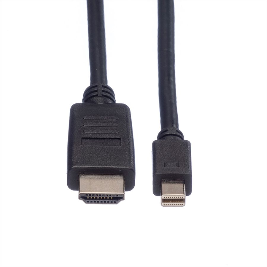 ROLINE Câble Mini DisplayPort, Mini DP - HDTV, M/M, noir, 4,5 m