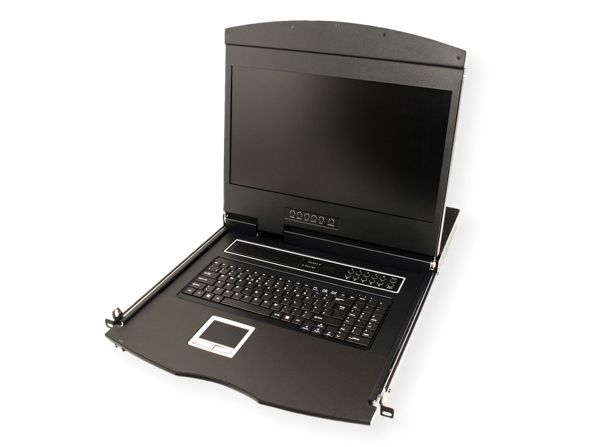 VALUE Switch KVM 19", 8 ports, 48 cm (19") TFT (16:9), VGA, USB, FR-Layout