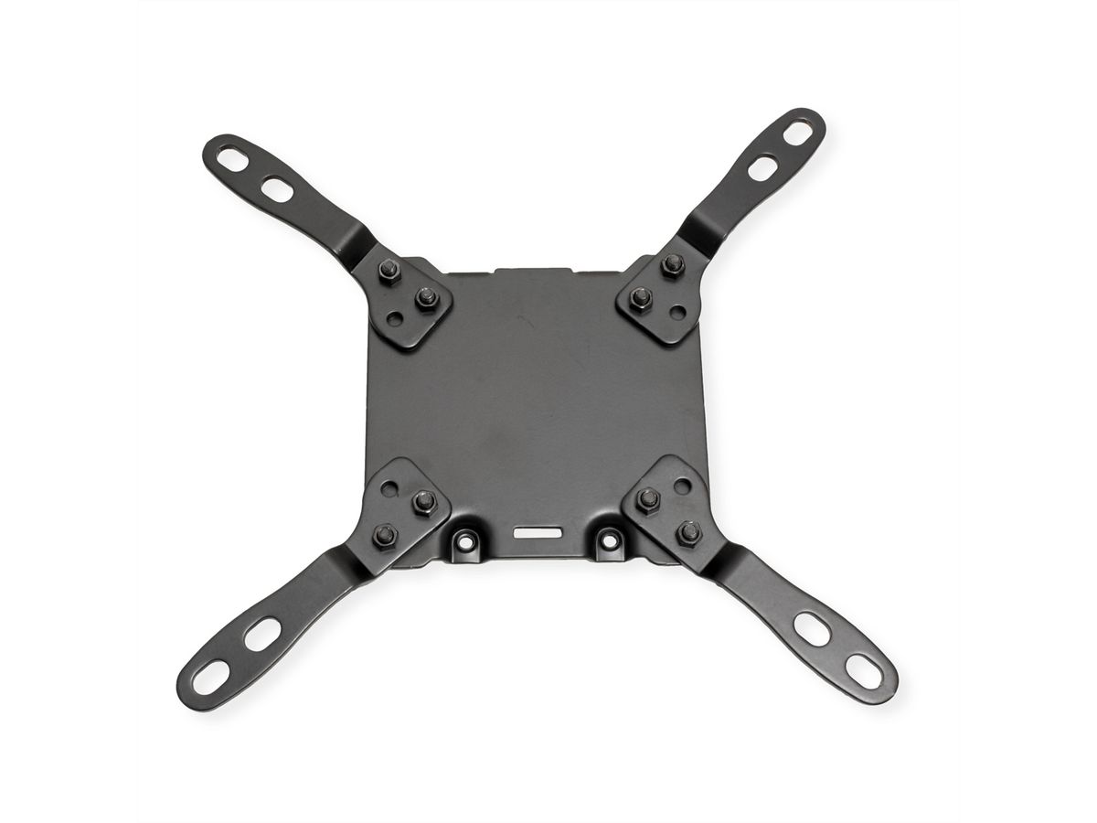 ROLINE Support LCD lourd, montage sur bureau, 4 articulations, jusqu'à 22/27 kg, noir