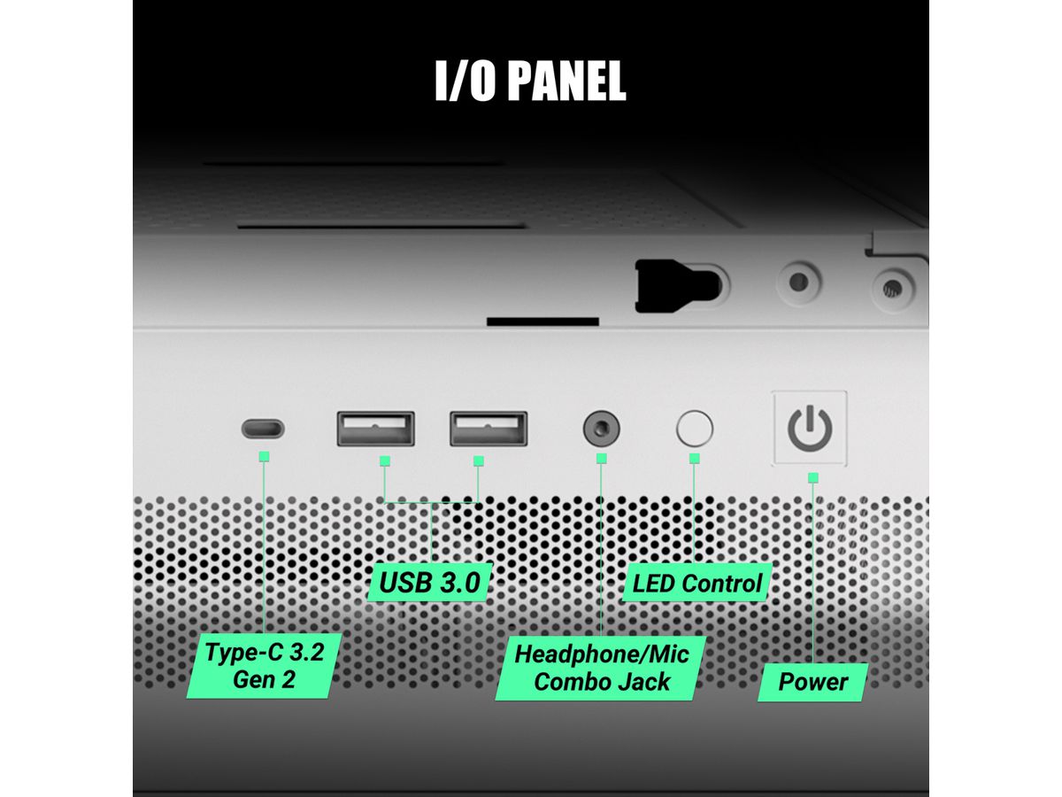 ANTEC CX500M ARGB Boîtier PC Mini Tour Micro-ATX, noir