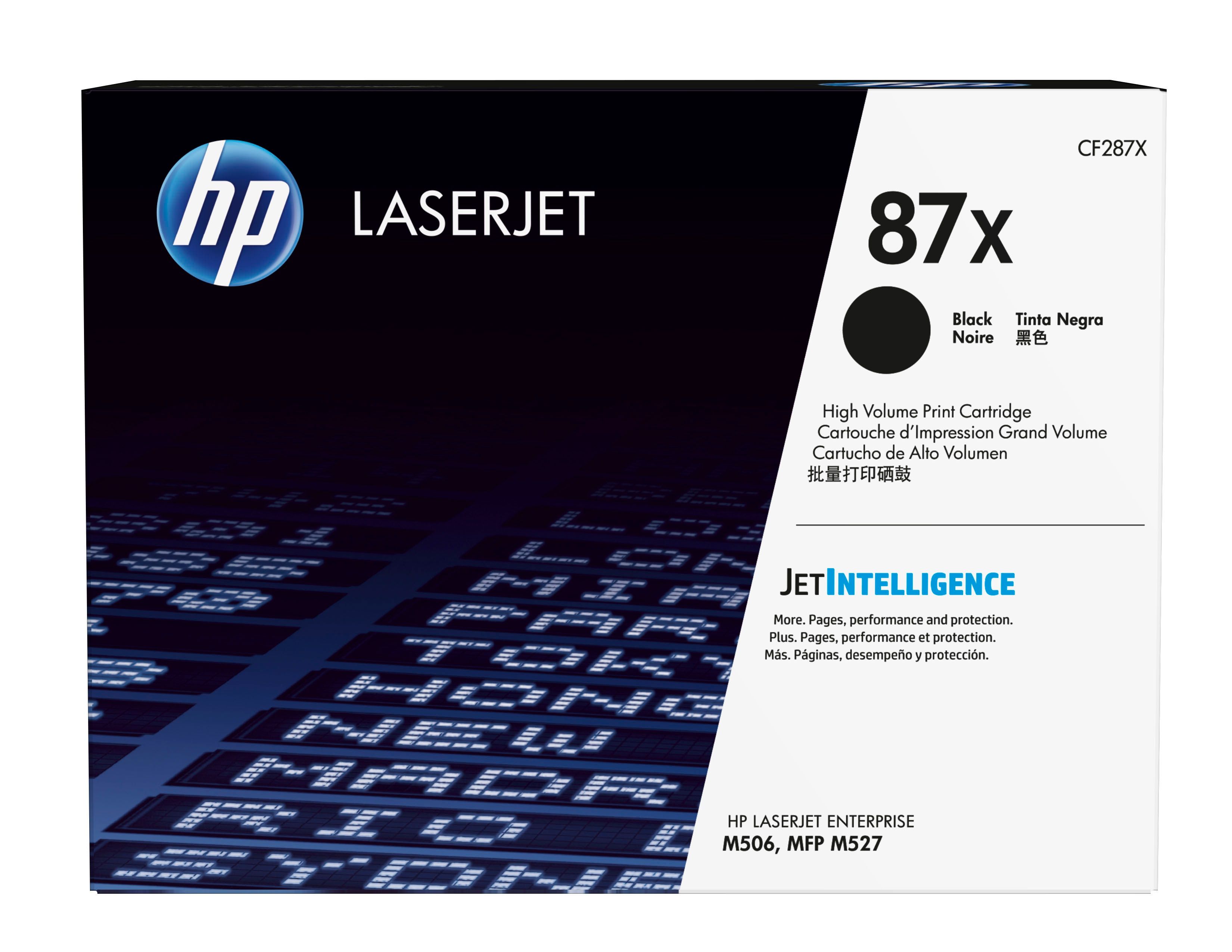 HP 87X toner LaserJet noir grande capacité authentique