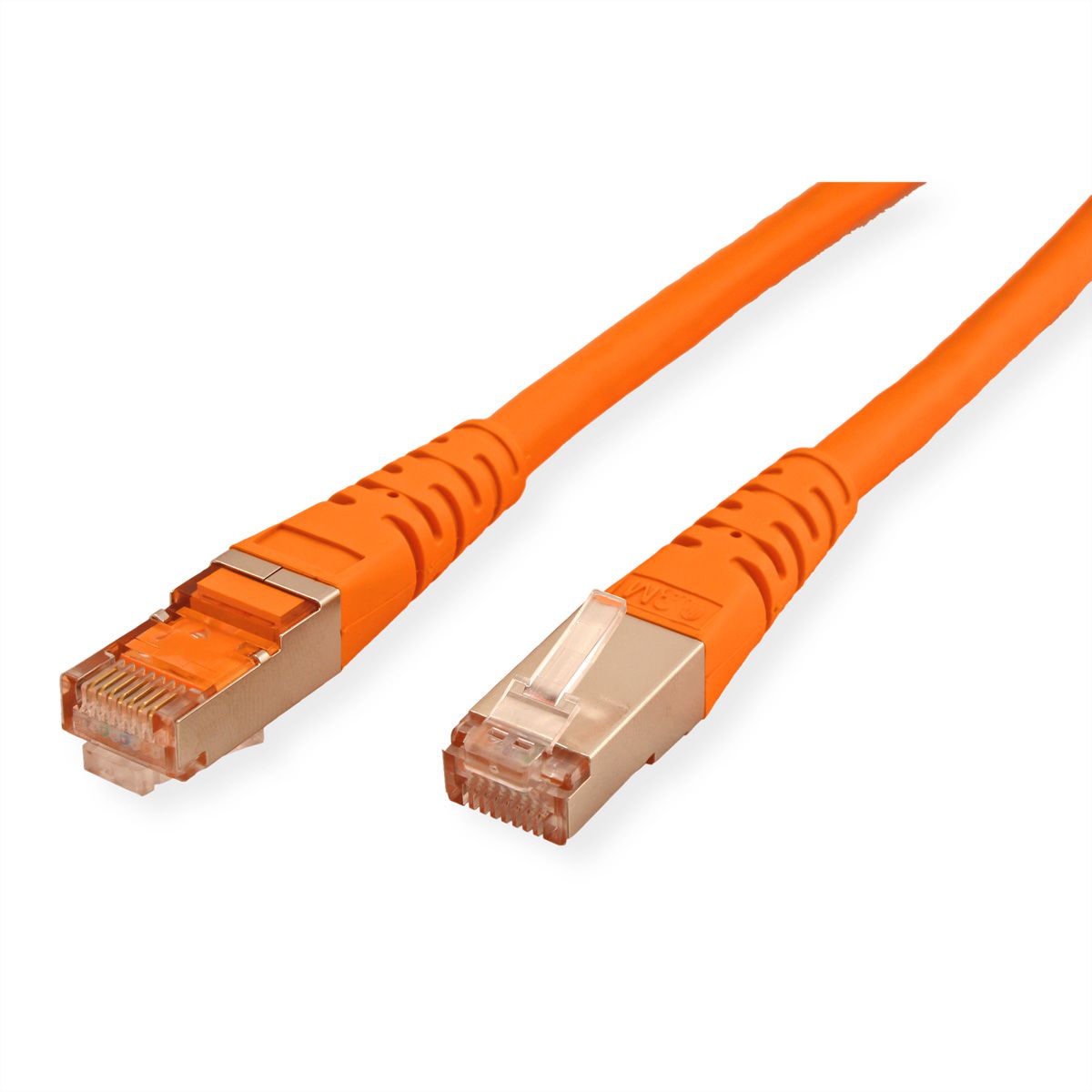 Cordon ROLINE Cat.6 (Classe E) S/FTP (PiMF), orange, 0,5 m