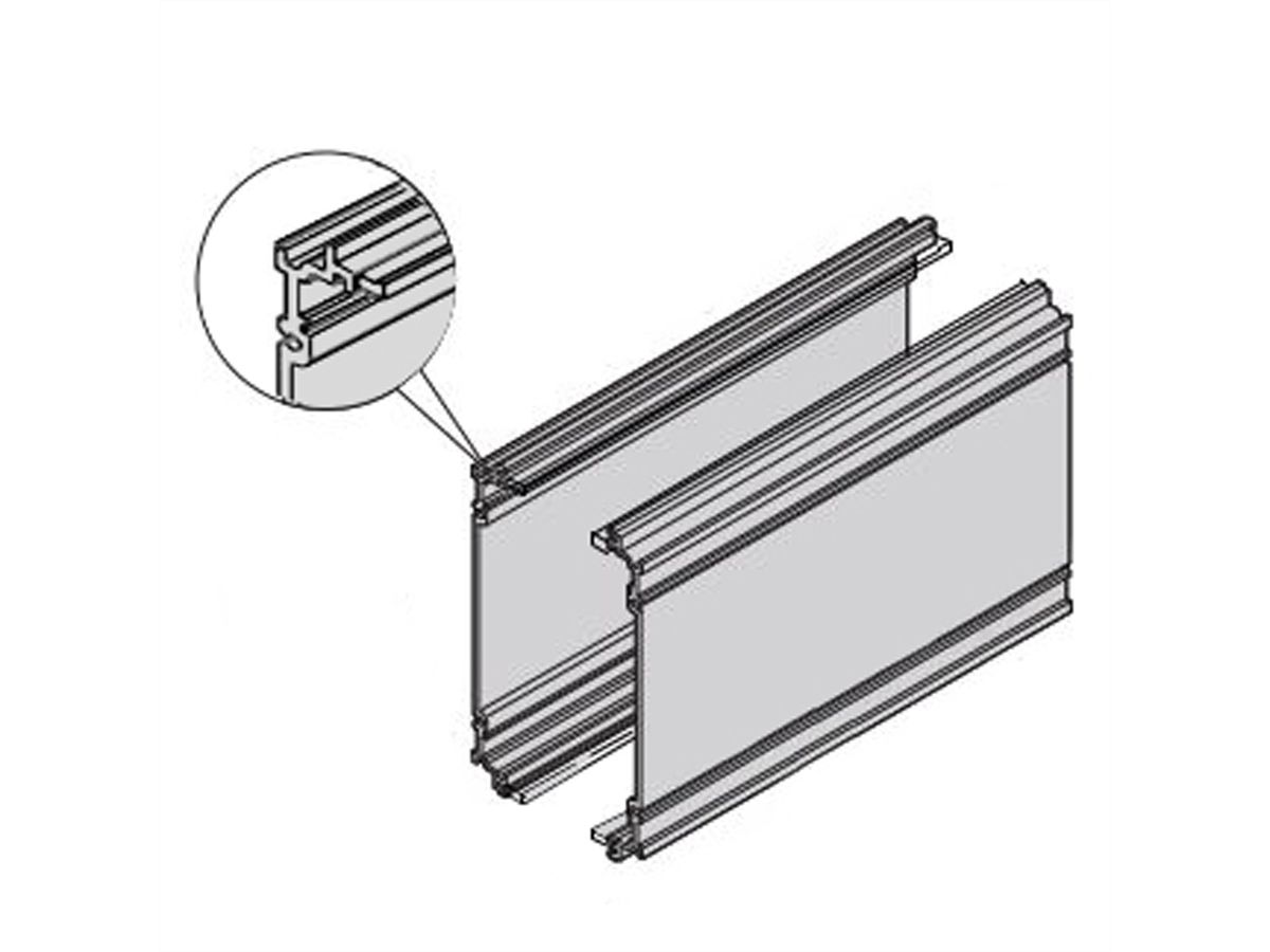 SCHROFF Flanc extrudé pour cassette S 3U 167P