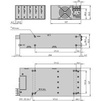 SCHROFF AC/DC, Open Frame, 600 W, quad - GÉNÉRATEUR MP4 2E-1D-4LL-00