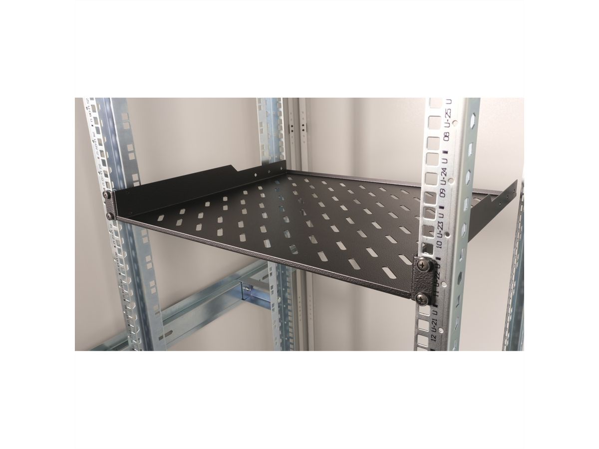 ROLINE 19" Etagère 1U 400P, 15kg de charge noir