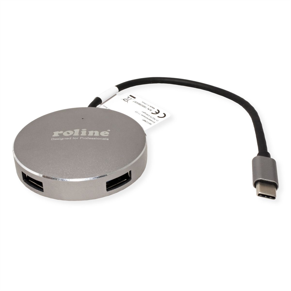 ROLINE Hub USB 3.2 Gen 1, 4 ports, prise type C