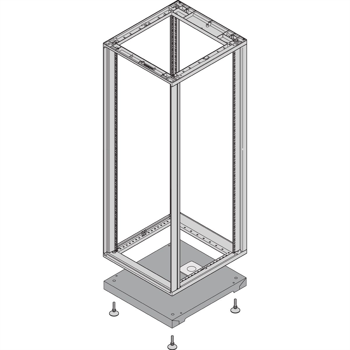 SCHROFF Novastar Base/Plis, 45H 553W 500D