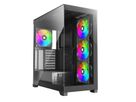 XILENCE Xilent Gleam X818.ARGB Gaming ATX PC noir, Tour RGB ATX Midi