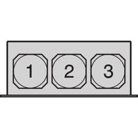 SCHROFF Boîtier d'unité de ventilation 19", 1 U pour 3 ventilateurs, 25 mm