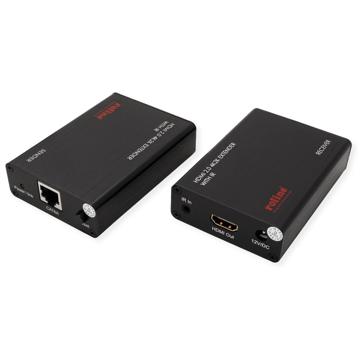 ROLINE Prolongateur HDMI A/V via Cat.6A, 4K@60Hz, 30m/45m
