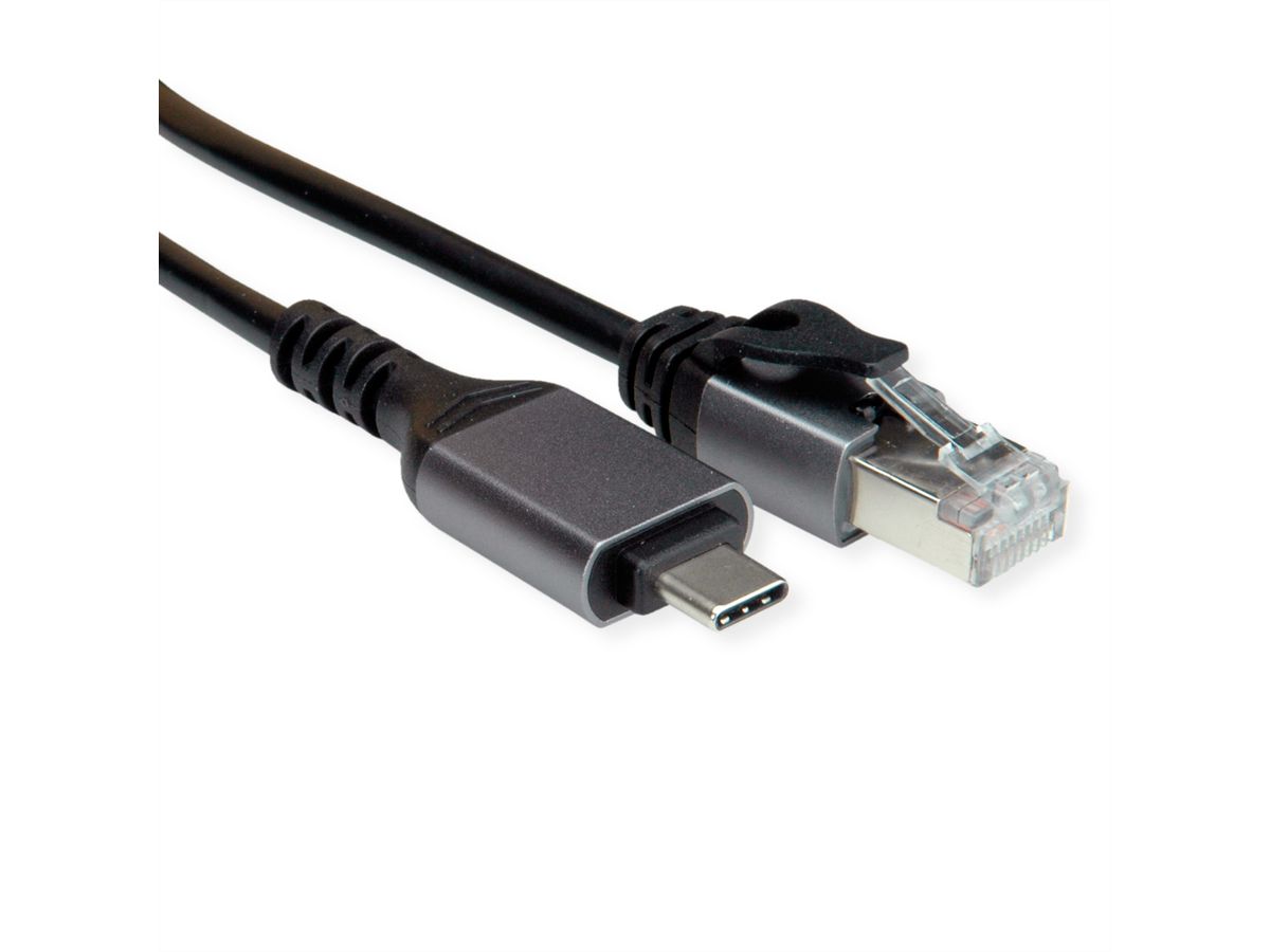 VALUE Câble convertisseur USB 3.2 Gen 2 type C - Gigabit Ethernet, noir, 3 m