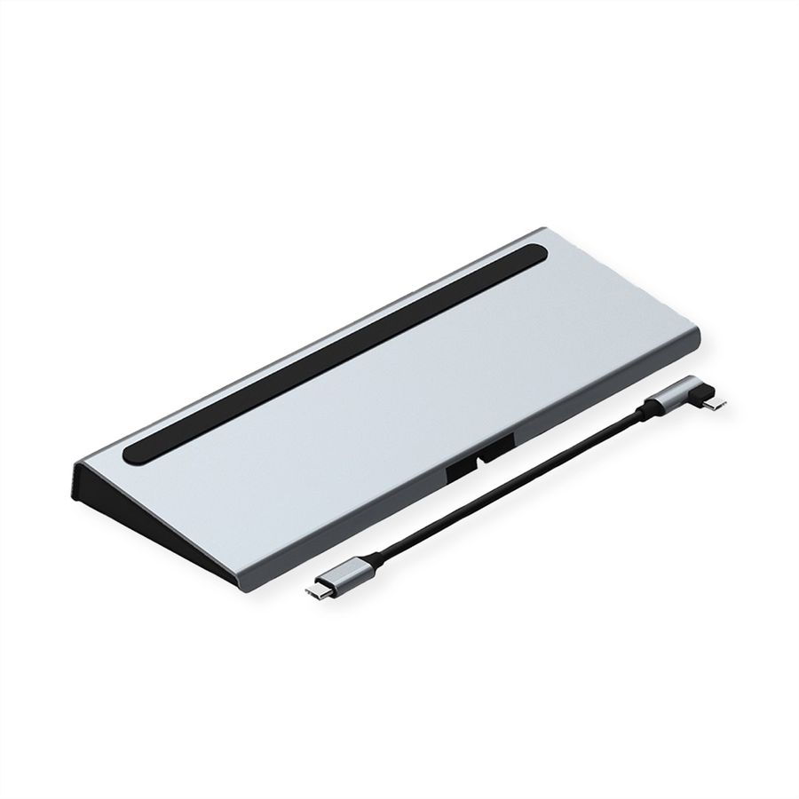 VALUE Station d‘accueil USB-C multiports, 4K HDMI/DP, VGA, USB, Card Reader, PD, Gigabit Ethernet, Audio
