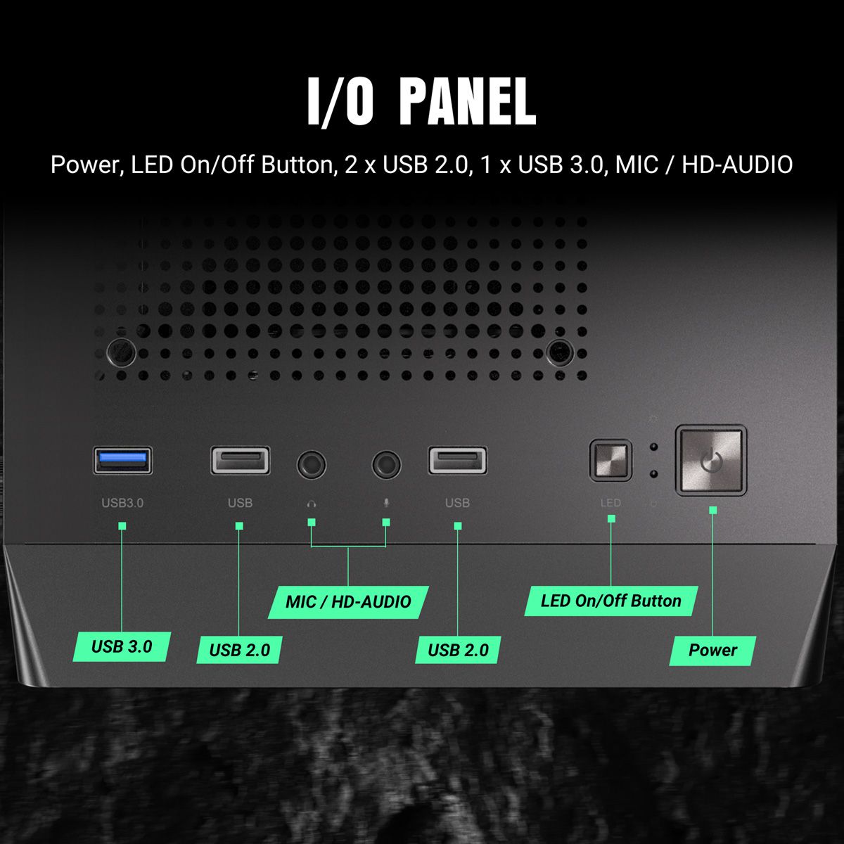 ANTEC AX26 RGB Elite Boîtier PC Midi Tower Gaming ATX, noir