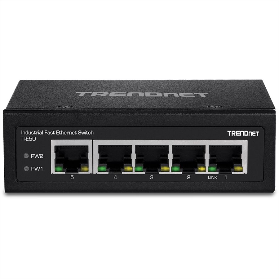 TRENDnet TI-E50 Switch industriel Fast Ethernet rail DIN 5 ports