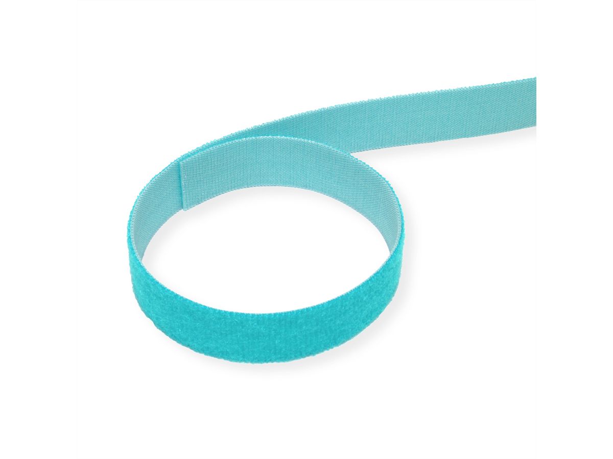 VELCRO® One Wrap® Bande 20 mm, turquoise, 25 m