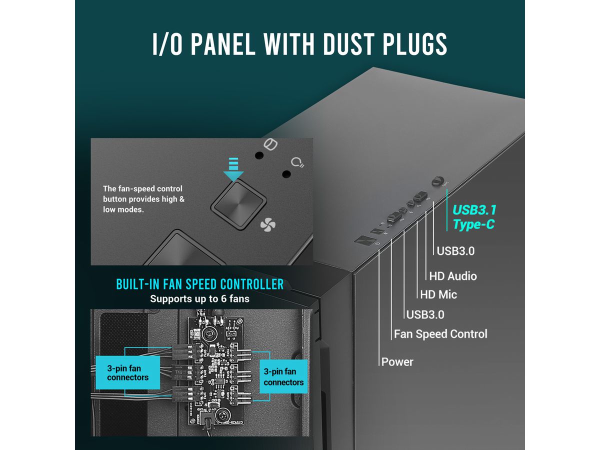 ANTEC P10C Boîtier PC Performance Midi Tower ATX, noir