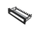 VALUE Cadre de support 19" pour appareils montés sur rail DIN, 3U, noir