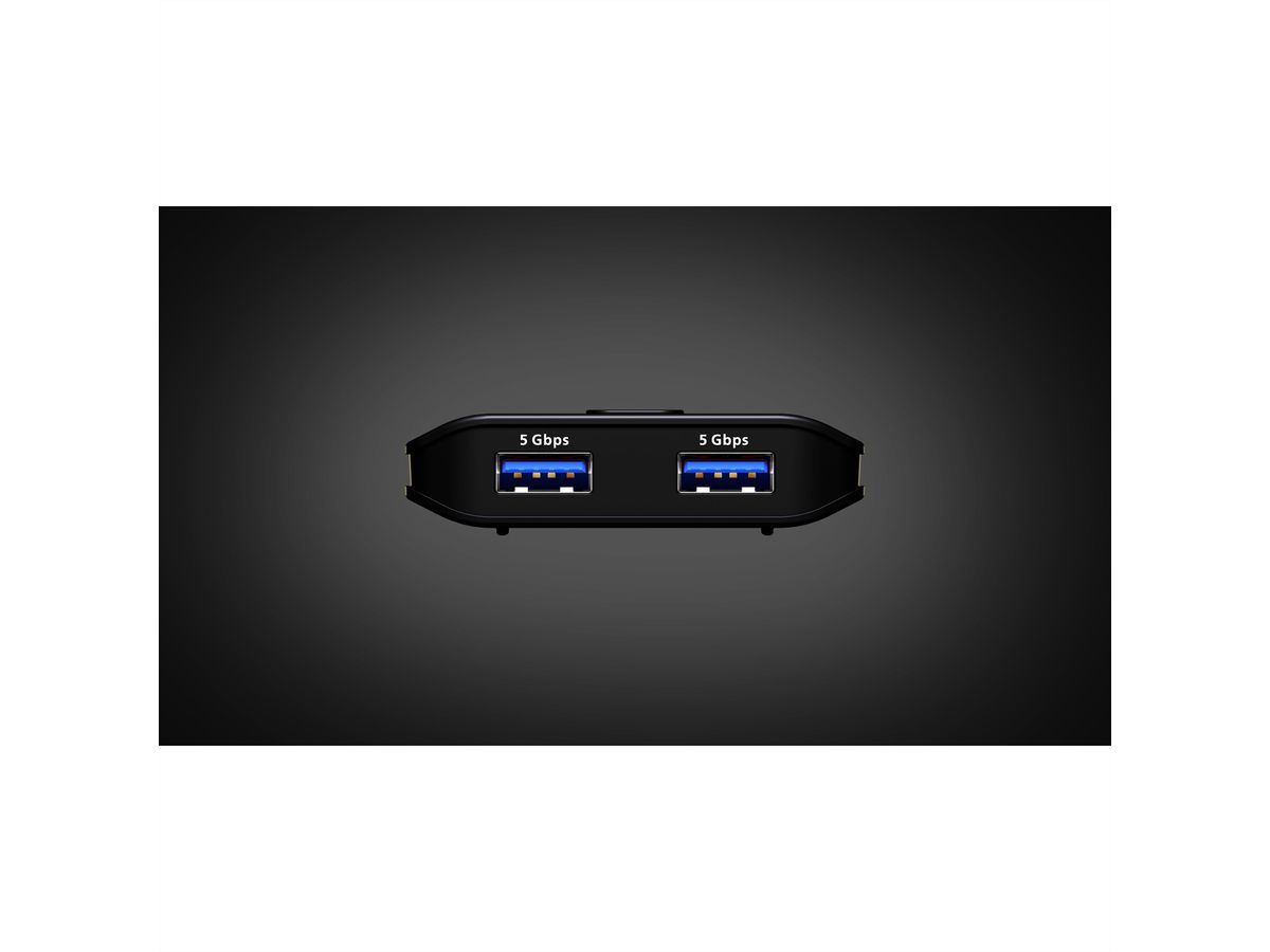 ATEN US4322 Commutateur USB 3.2 Gen 1 partagé 2 x 2