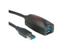 ROLINE Câble prolongateur actif Repeater USB 3.2 Gen 1, noir, 5 m