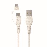 BIOnd BIO-12-TCM Câble USB-A vers USB-C+micro 3A, 1,2 m