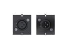 BACHMANN Module Custom 1 x fiche XLR, 3 pôles noir