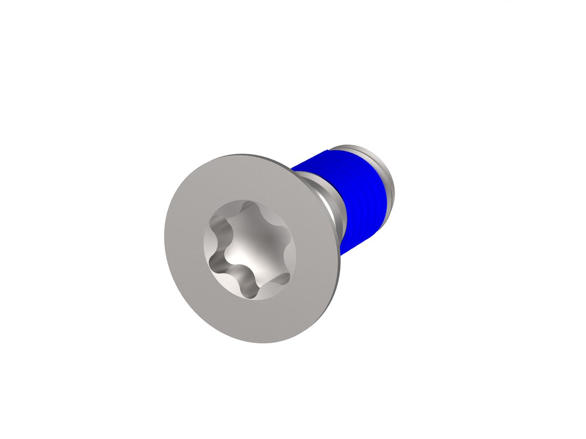 Pièces détachées SCHROFF pour composants robustes, vis à tête fraisée avec composé de blocage de filets, Torx, M4 x 10