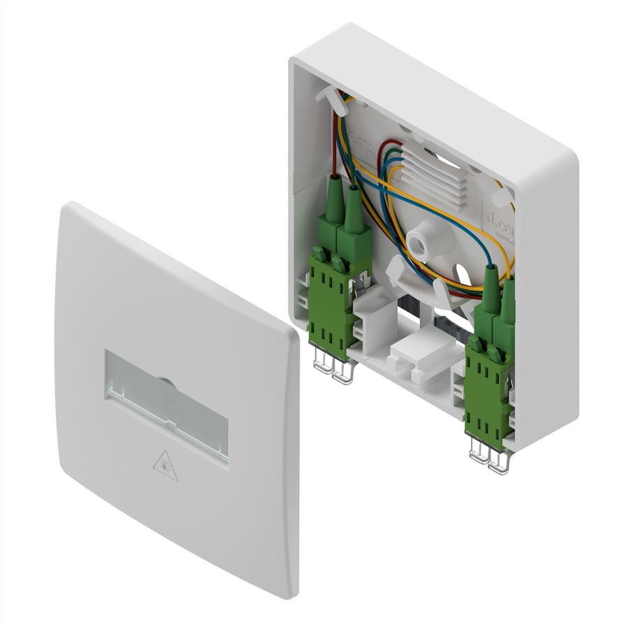 d.center® Gf-TA 42 pré-assemblée, 2x connecteurs LCD/APC, 2x câbles LC/APC duplex , 30 m