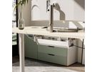 ROLINE Easy2Open Canal de câbles, montage sous le bureau, blanc, 44,9 cm
