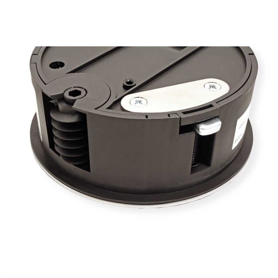 BACHMANN TWIST Prise 1x UTE, chargeur USB, chrome, 0,2 m
