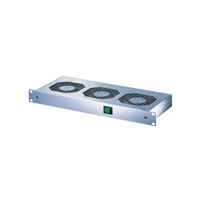 Unité de ventilation 19" SCHROFF, 1 U, avec interrupteur frontal, 3 ventilateurs, 230 VAC