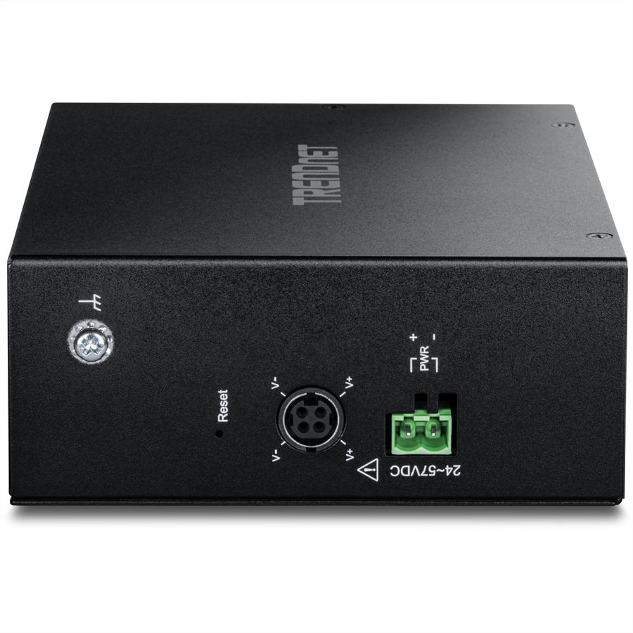 TRENDnet TI-PG743Bi Switch industriel Rail DIN Gigabit PoE+ L2 administrable à 7 ports 24 – 57V