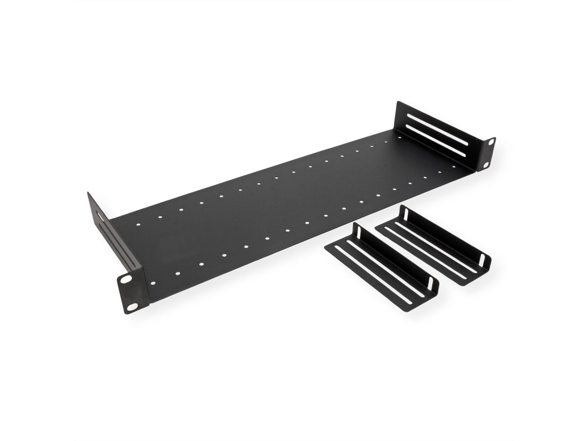 VALUE Etagère 19" avec 2 séparations amovibles, noir