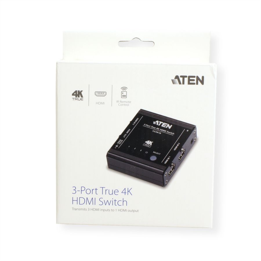 ATEN VS381B Commutateur HDMI True 4K à 3 ports
