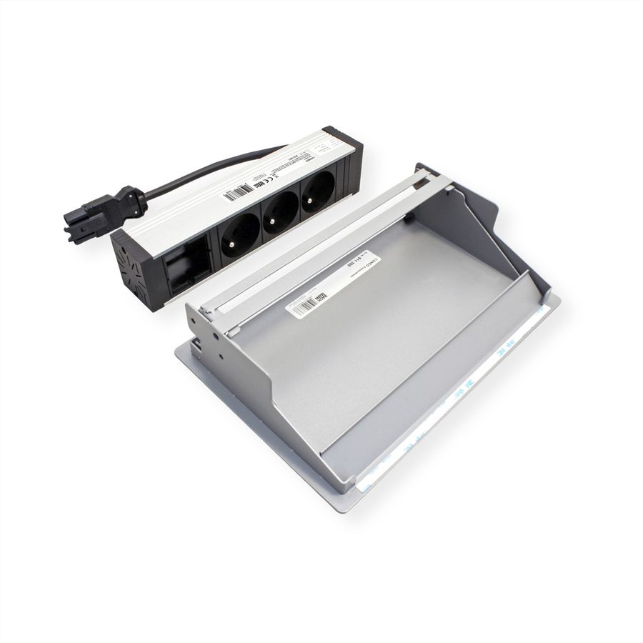 BACHMANN CONEO Set 3xUTE 1xCM 0,2m GST18 aluminium blanc