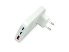 ROLINE Chargeur USB extra plat, avec prise Euro pliable, 65W