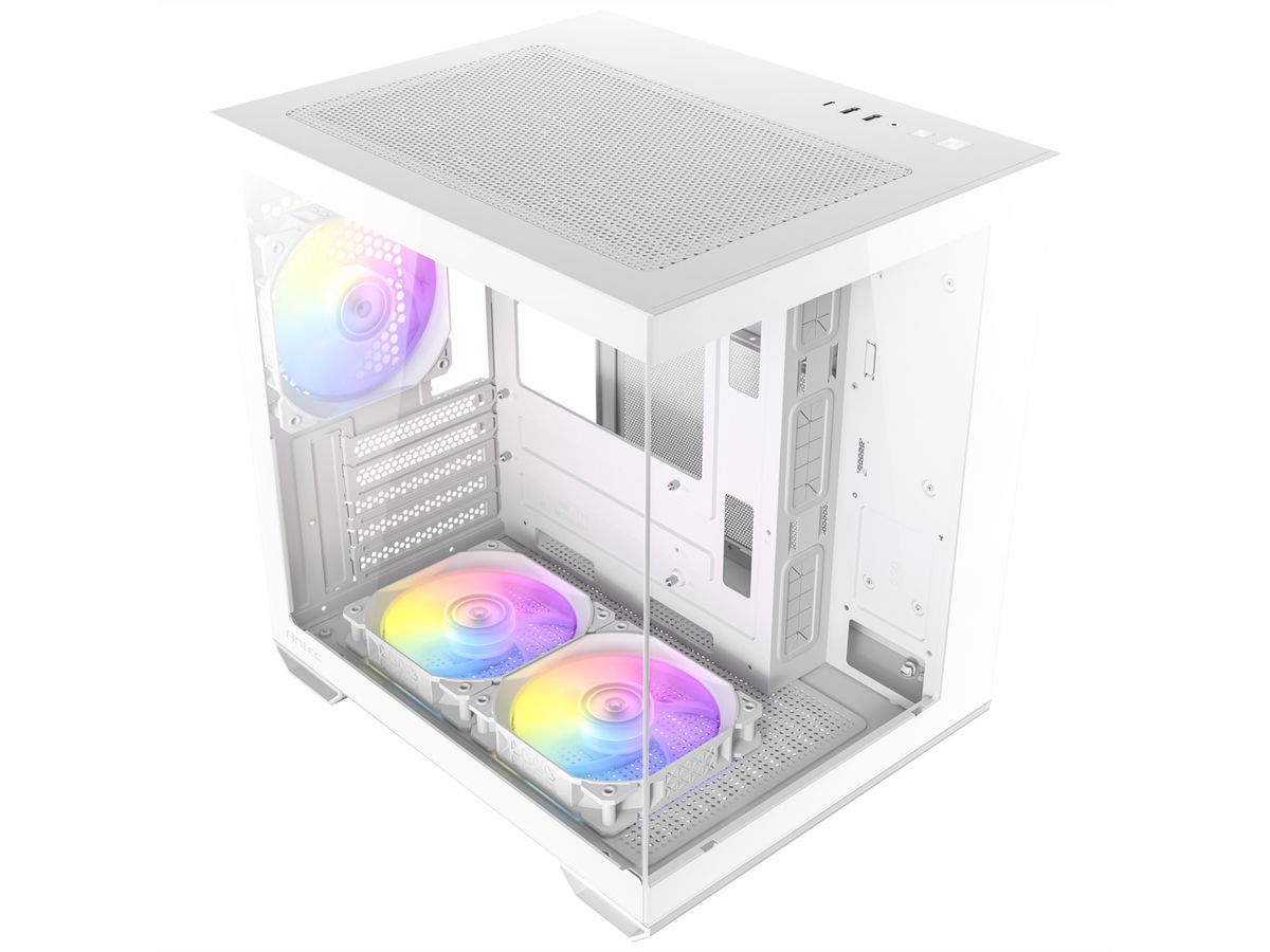 ANTEC CX60M ARGB Boîtier PC Mini Tour Micro-ATX, blanc