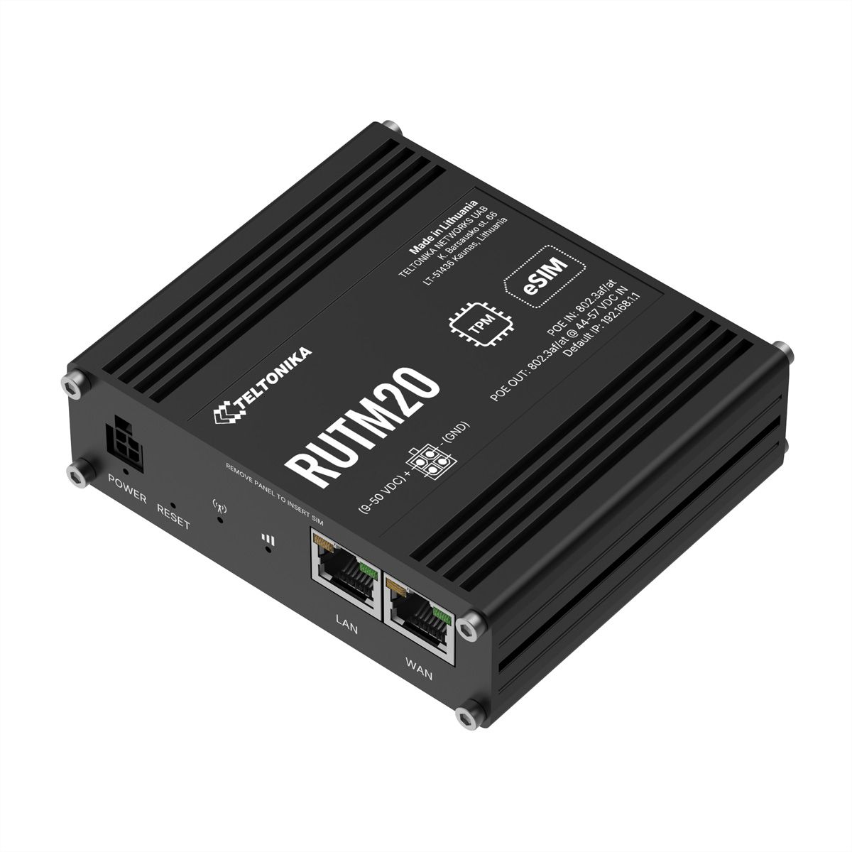 TELTONIKA RUTM20 Routeur 5G PoE Dual SIM & eSIM