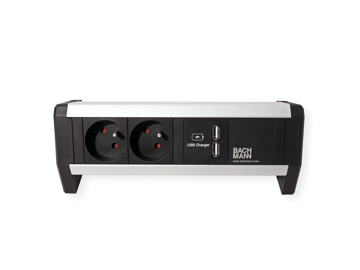 BACHMANN DESK 2xUTE 1xUSB Charger GST18 noir