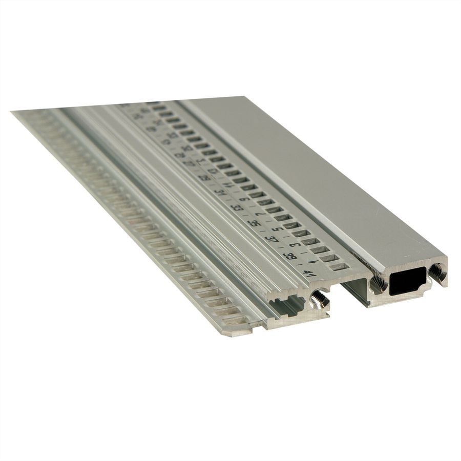 Rail horizontal SCHROFF, avant, type R-LD, robuste, lèvre longue, 84 CV