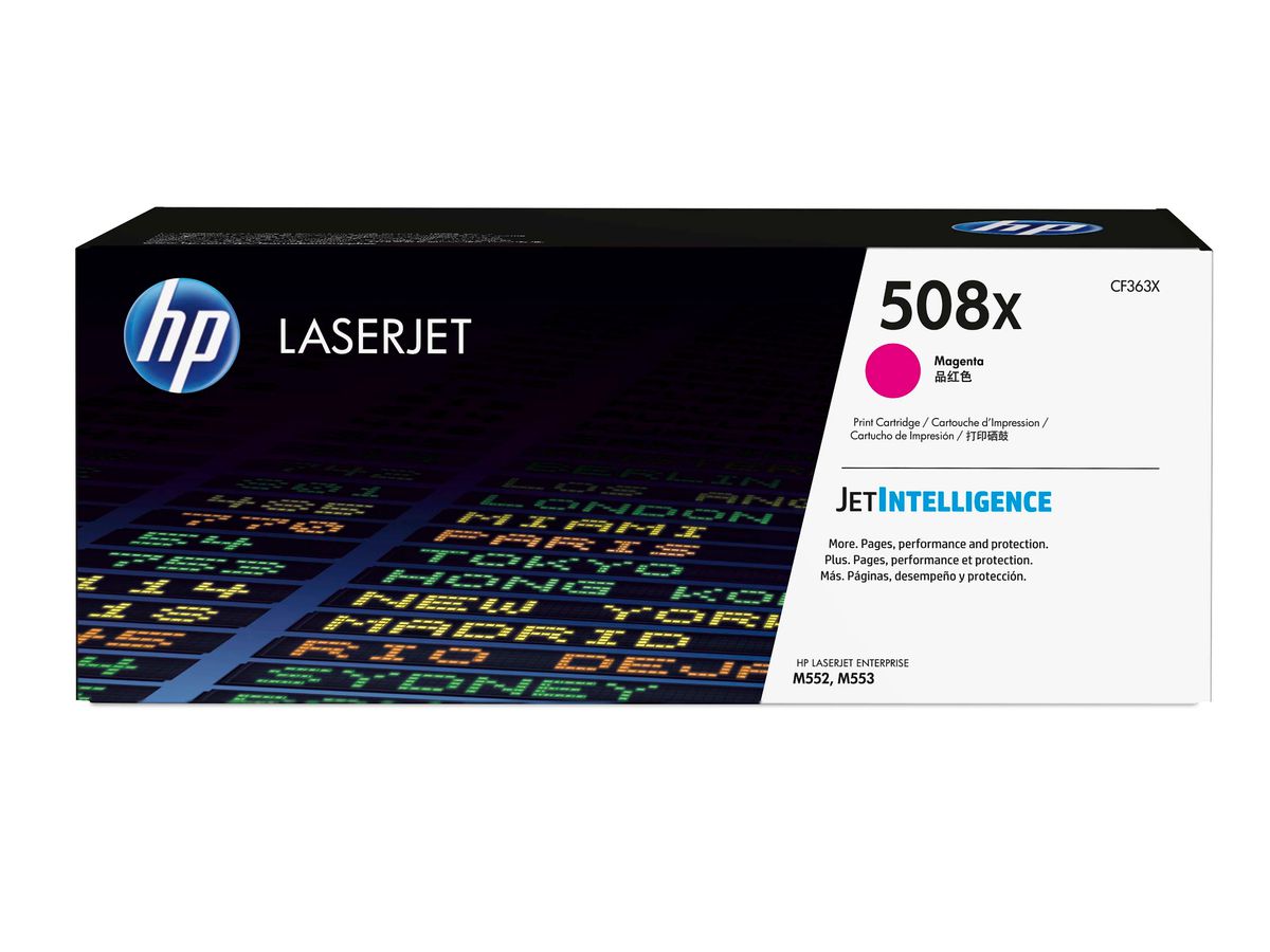 HP 508X toner LaserJet Magenta grande capacité authentique