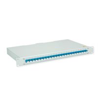 TELEGÄRTNER BASIS eco Panneau fibre optique, 24x LC Duplex, bleu, OS2