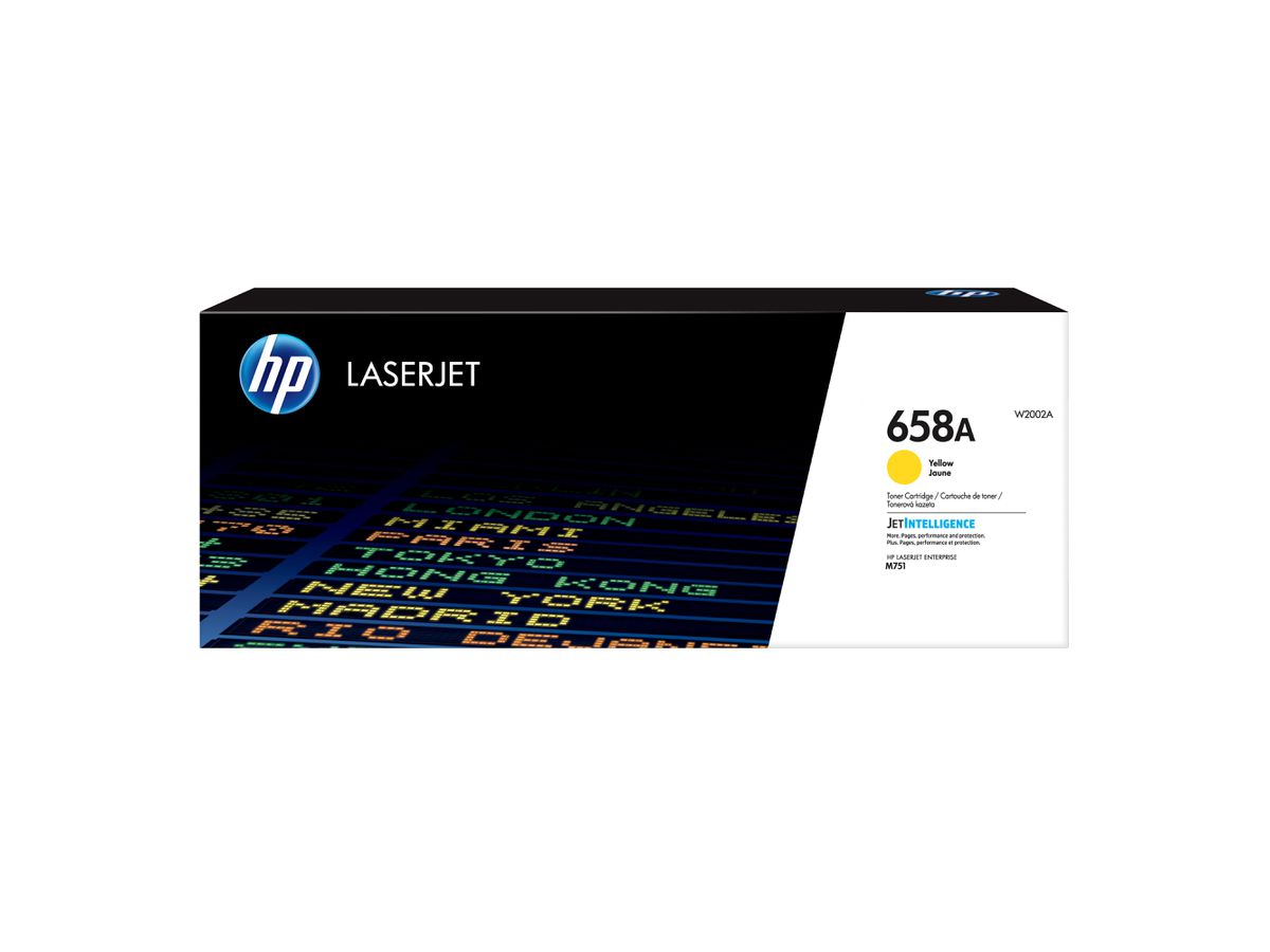 HP Toner jaune LaserJet 658A authentique