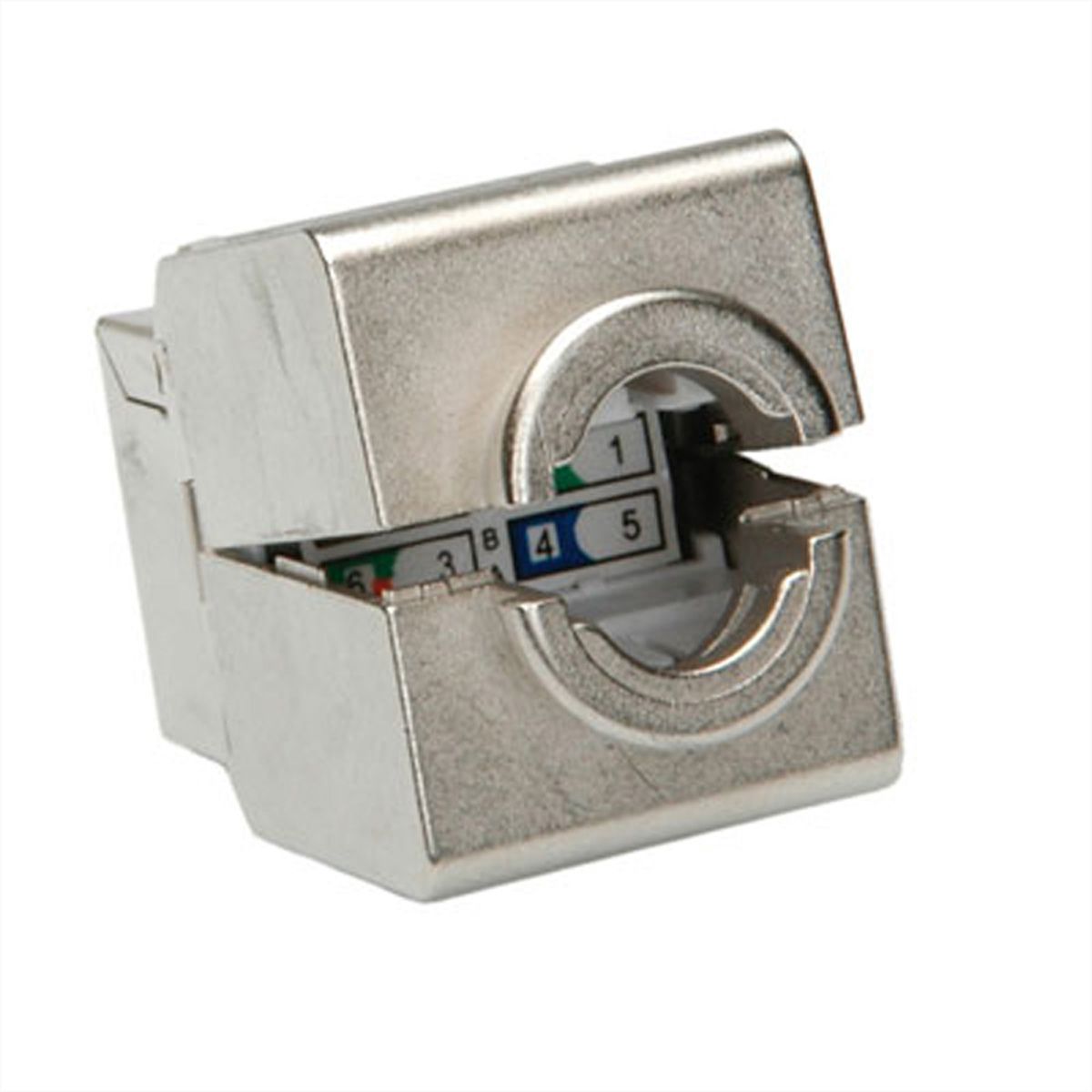 ROLINE Keystone Cat.6 (Classe E), blindé, sans outil, argent