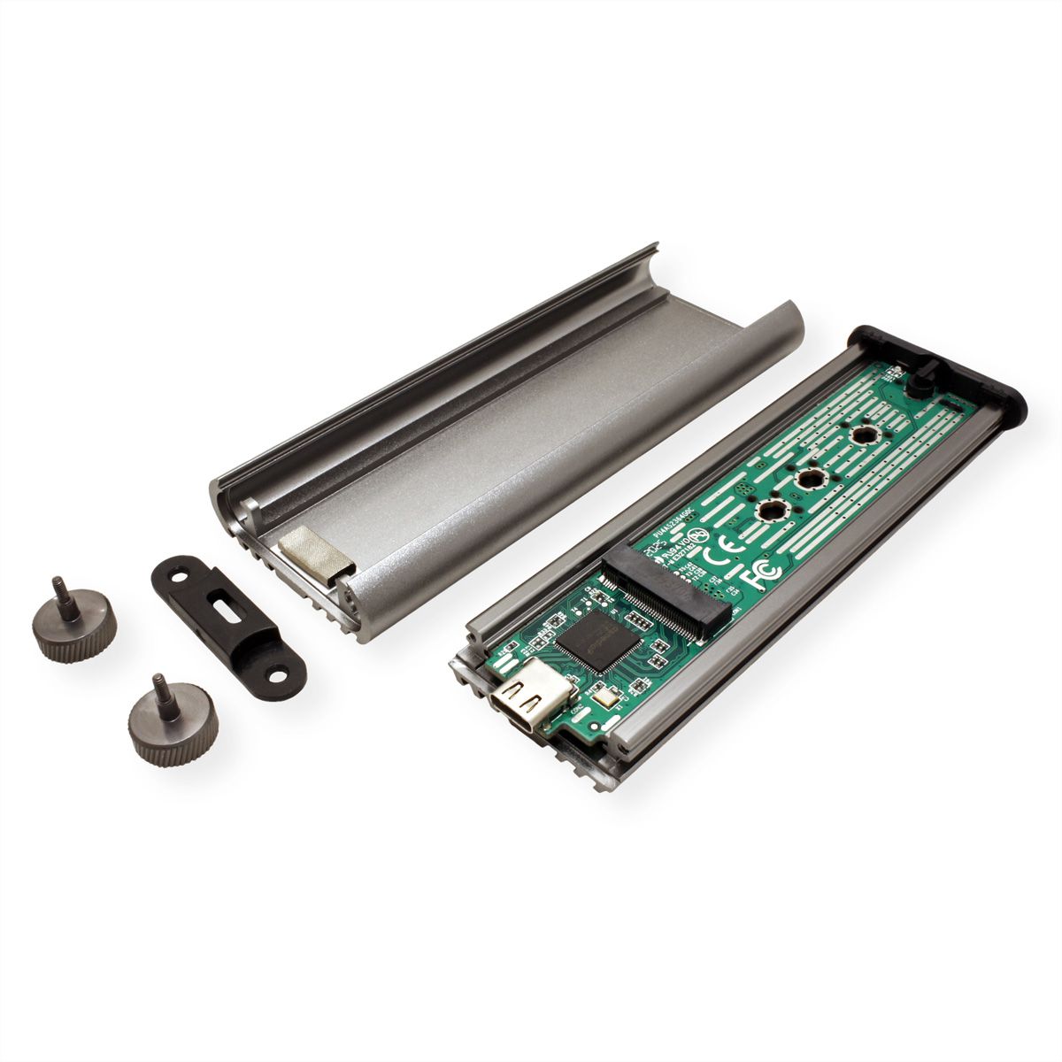 ROLINE Boîtier externe SSD, M.2, NVMe - USB 3.2 Gen 2x2 type C