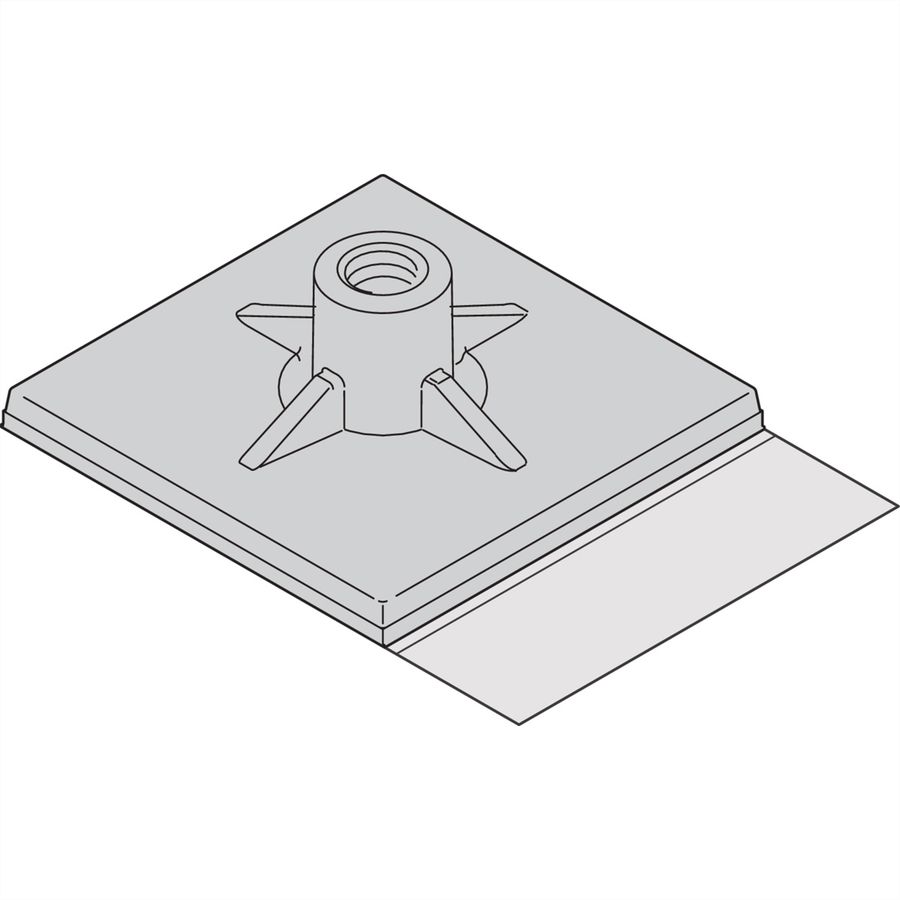 Goujons de montage pour cartes adhésives SCHROFF Interscale, hauteur 7 mm