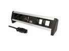 BACHMANN DESK1 Bloc multiprise 2xUTE 1x chargeur USB double A/A 15W