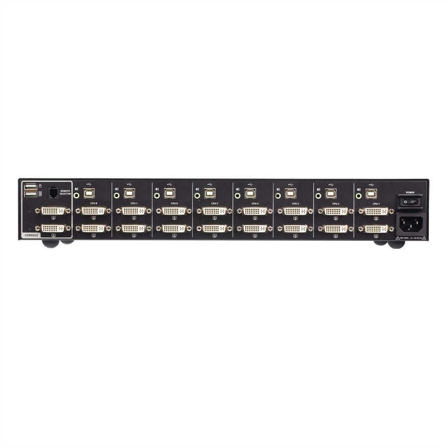 ATEN CS1148D4 Commutateur KVM sécurisé à double écran DVI 8 ports USB